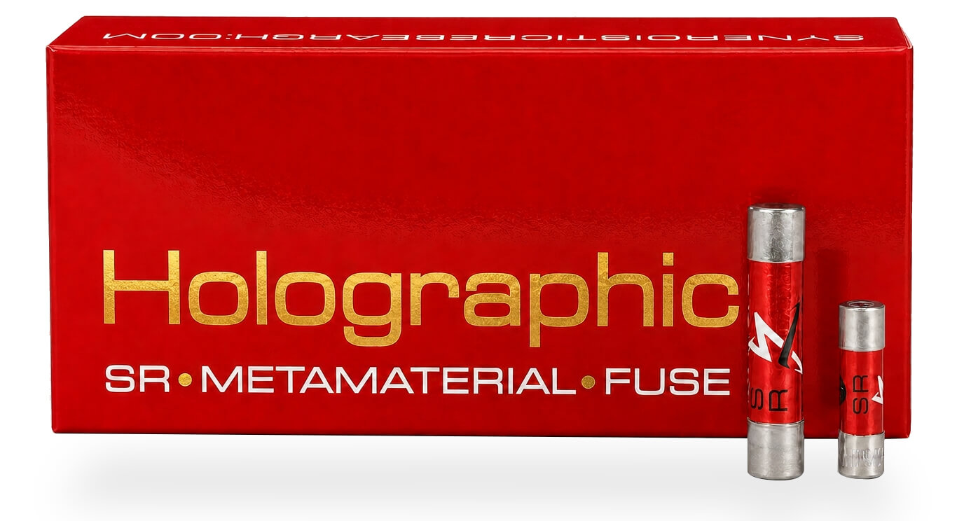 Synergistic Research Holographic Fuse with its retail presentation box